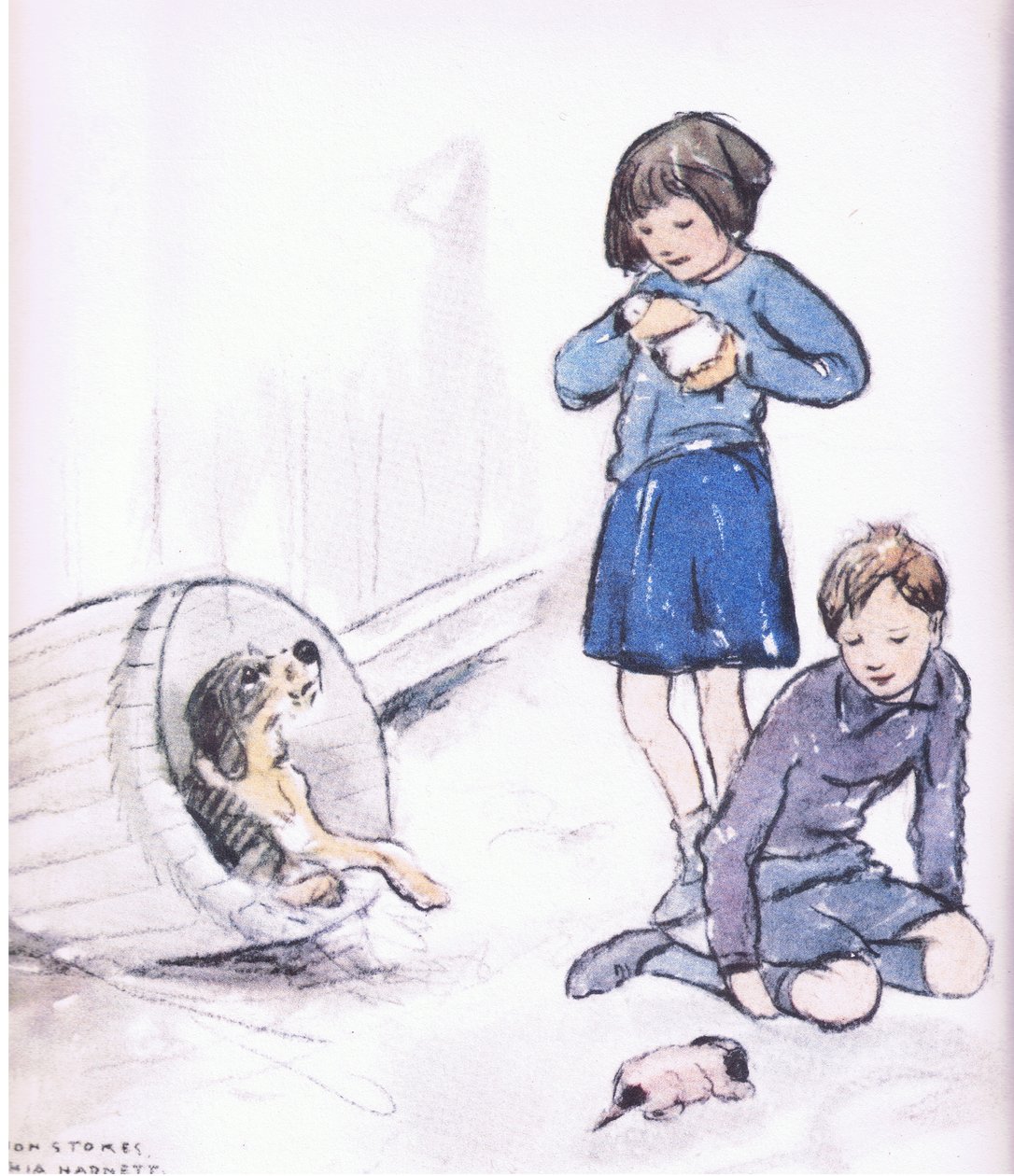 Vicky e Bill erano tremendamente eccitati, da Mudlarks pubblicato da Collins da George Vernon Stokes