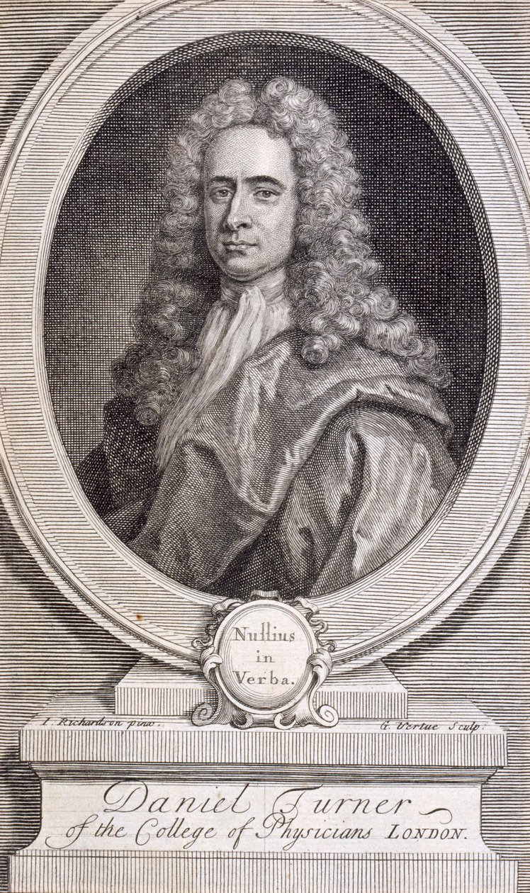 Daniel Turner, MD, LRCP, medico, 1717 da George Vertue