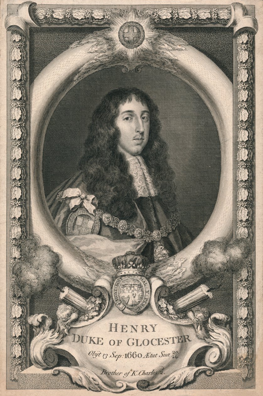 Enrico, Duca di Gloucester, 1736 da George Vertue