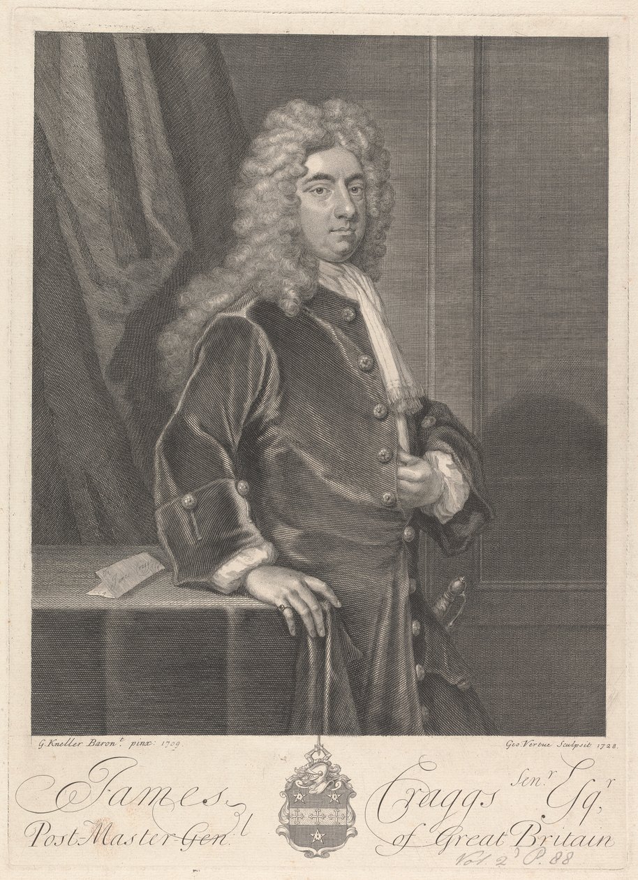James Craggs il Vecchio da George Vertue
