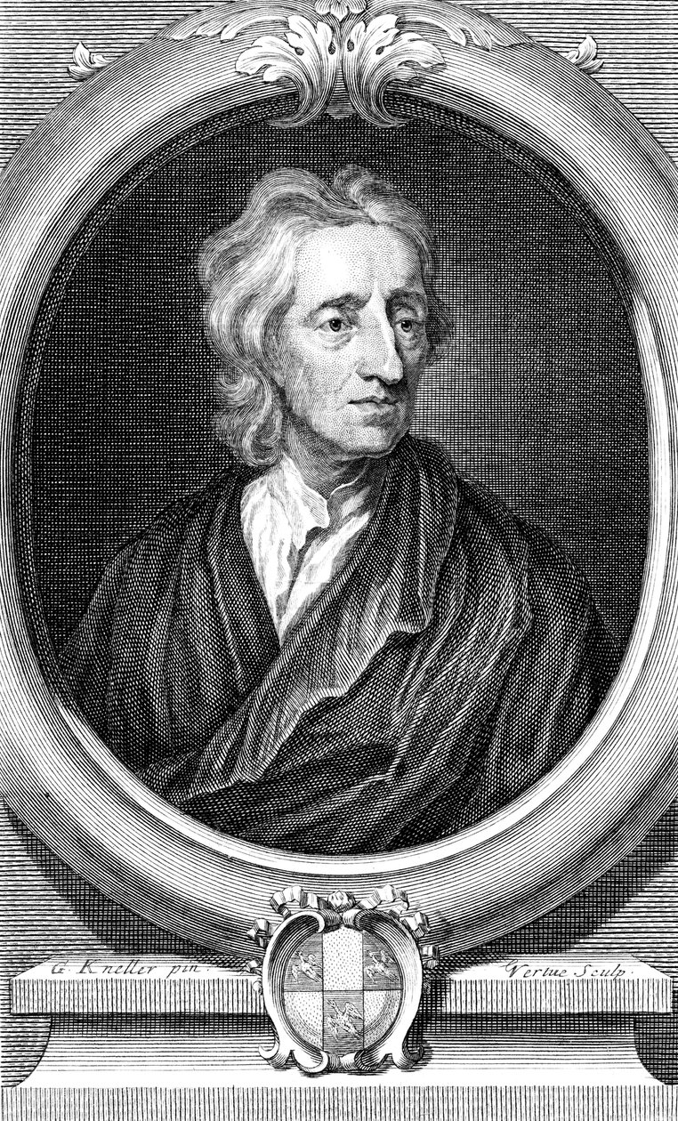 John Locke, filosofo inglese, c1713 da George Vertue