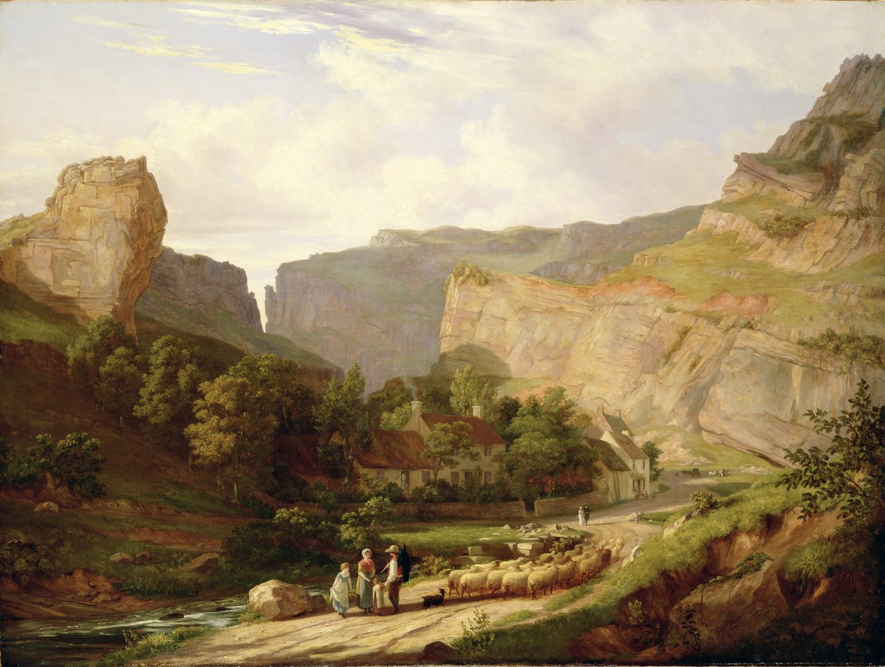 Veduta della Gola di Cheddar da George Vincent