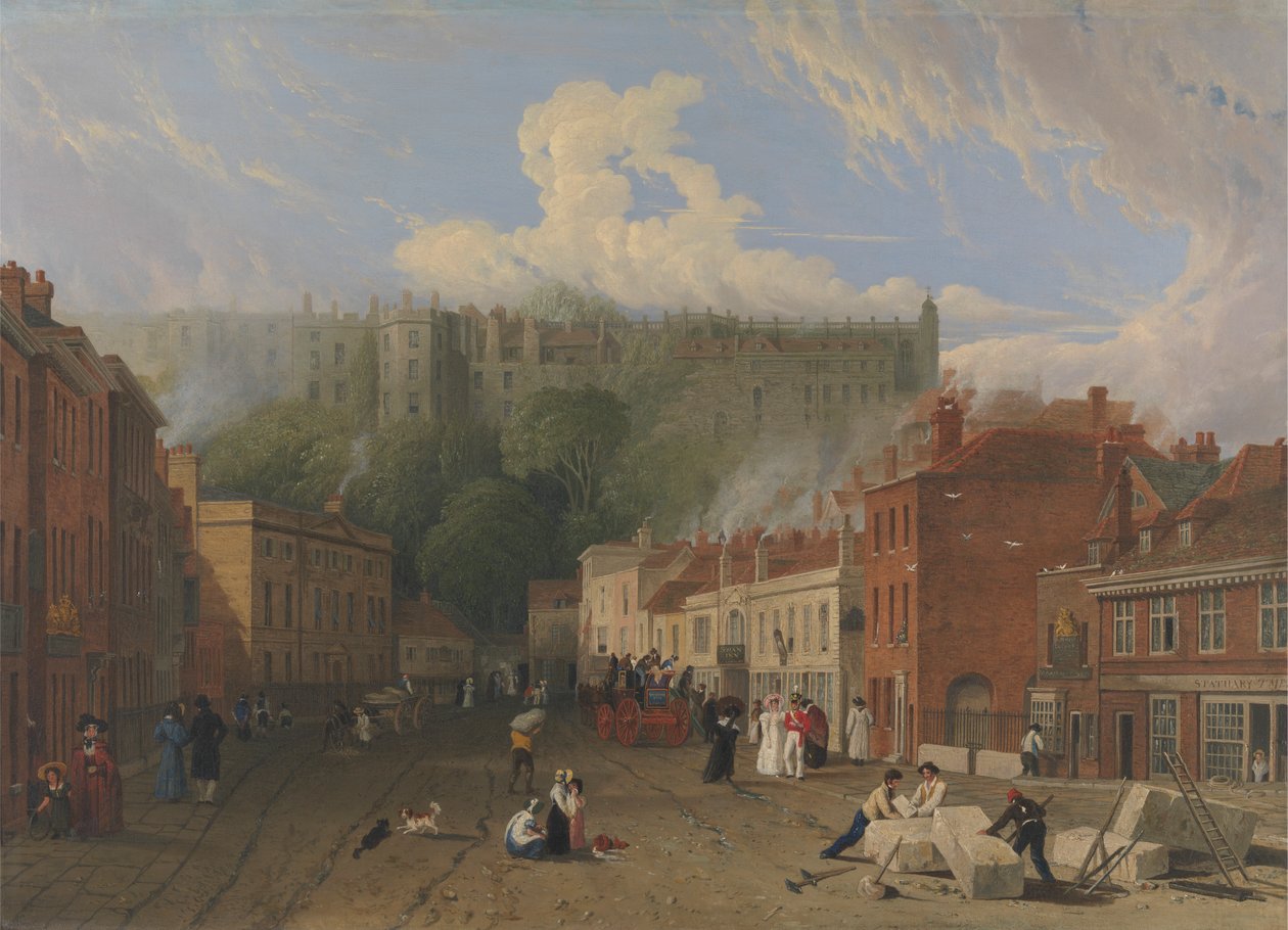Veduta di Thames Street, Windsor da George Vincent