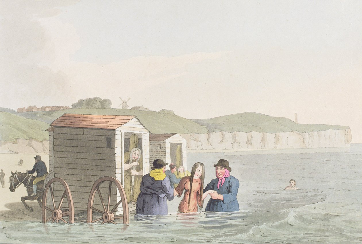 Bagno in mare nella baia di Bridlington, da "Costumi dello Yorkshire", di George Walker da George Walker