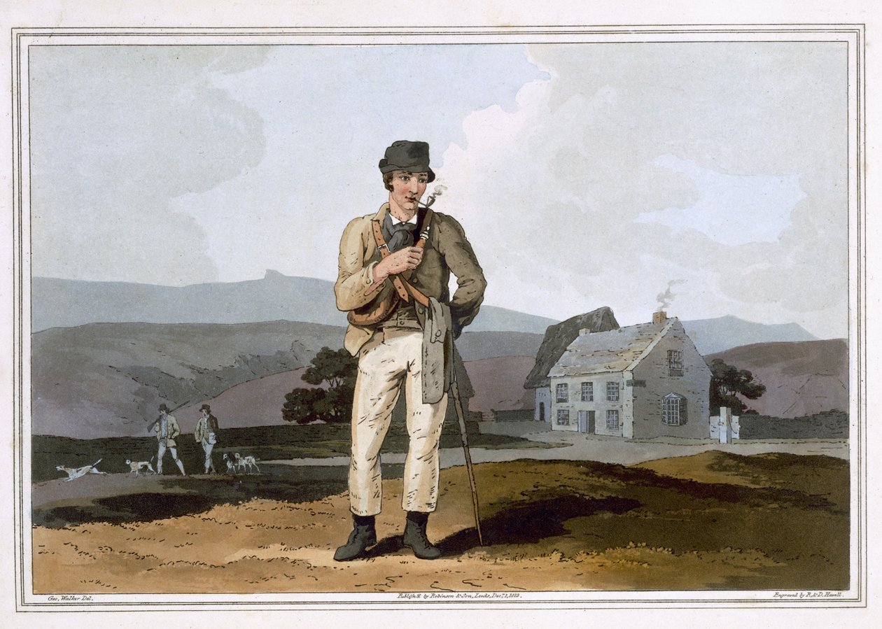 La guida moresca, inciso da Robert Havell il Vecchio, pubblicato nel 1814 da Robinson e Son, Leeds da George Walker