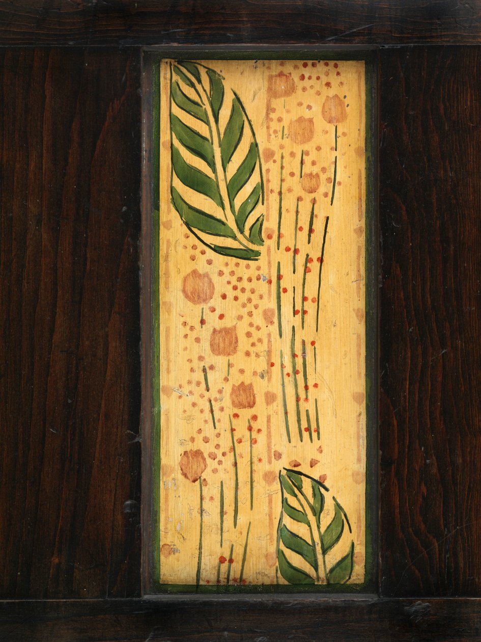 Pannello decorativo da parete (quercia dipinta) da George Walton