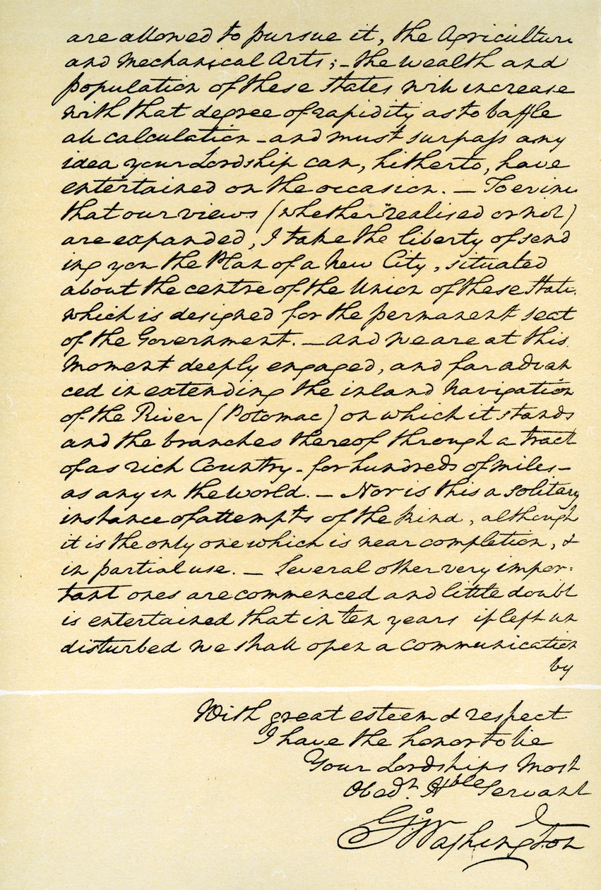 Lettera di George Washington al conte di Buchan, Filadelfia, 22 aprile 1793 da George Washington