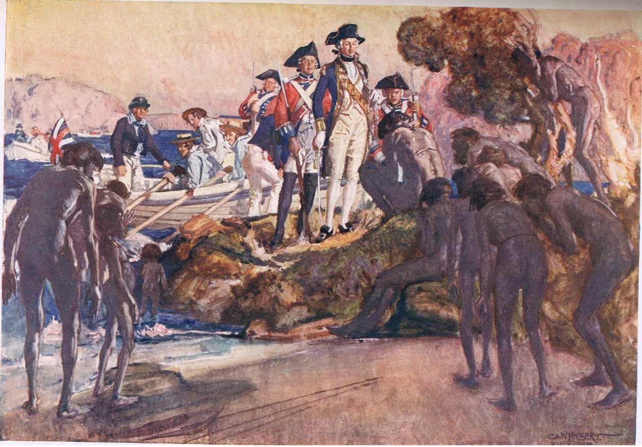 Governatore Phillip a Sydney Cove da George Washington Lambert