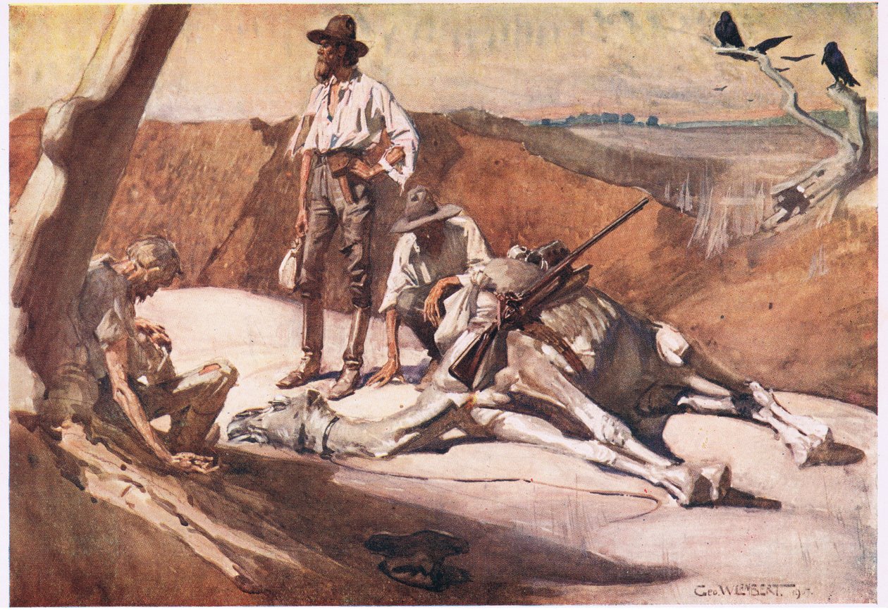 Sulla strada per Mount Hopeless da George Washington Lambert