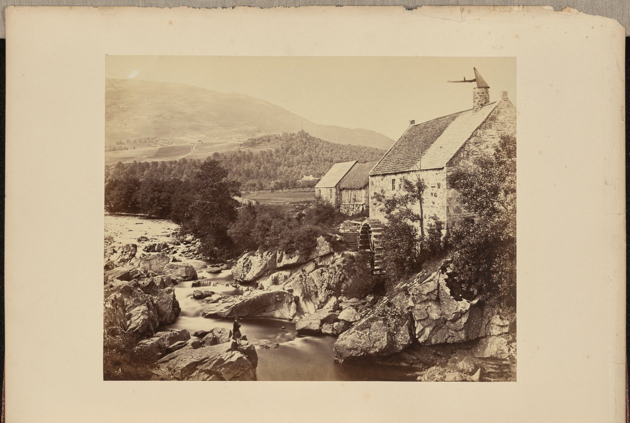 Un mulino ad acqua nelle Highlands da George Washington Wilson