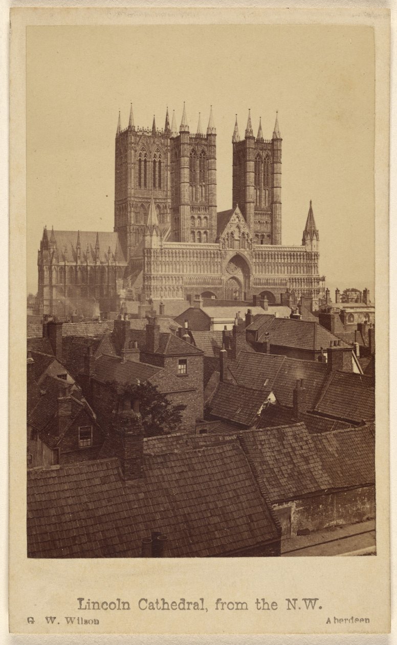 Cattedrale di Lincoln, da nord-ovest da George Washington Wilson