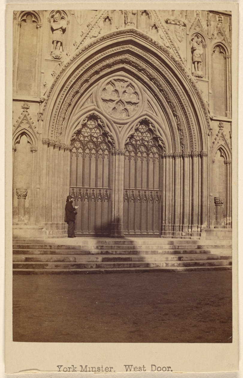 Cattedrale di York, portale occidentale da George Washington Wilson