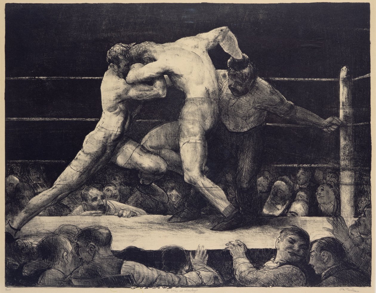 Un cervo da Sharkey (litografia) da George Wesley Bellows
