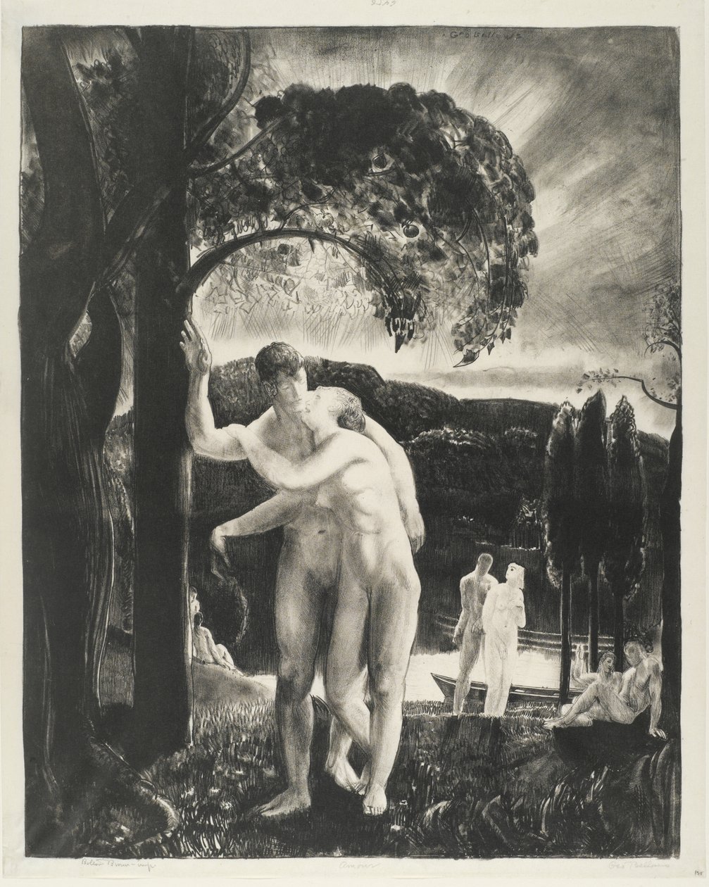 Amore, serie Uomini come dei da George Wesley Bellows