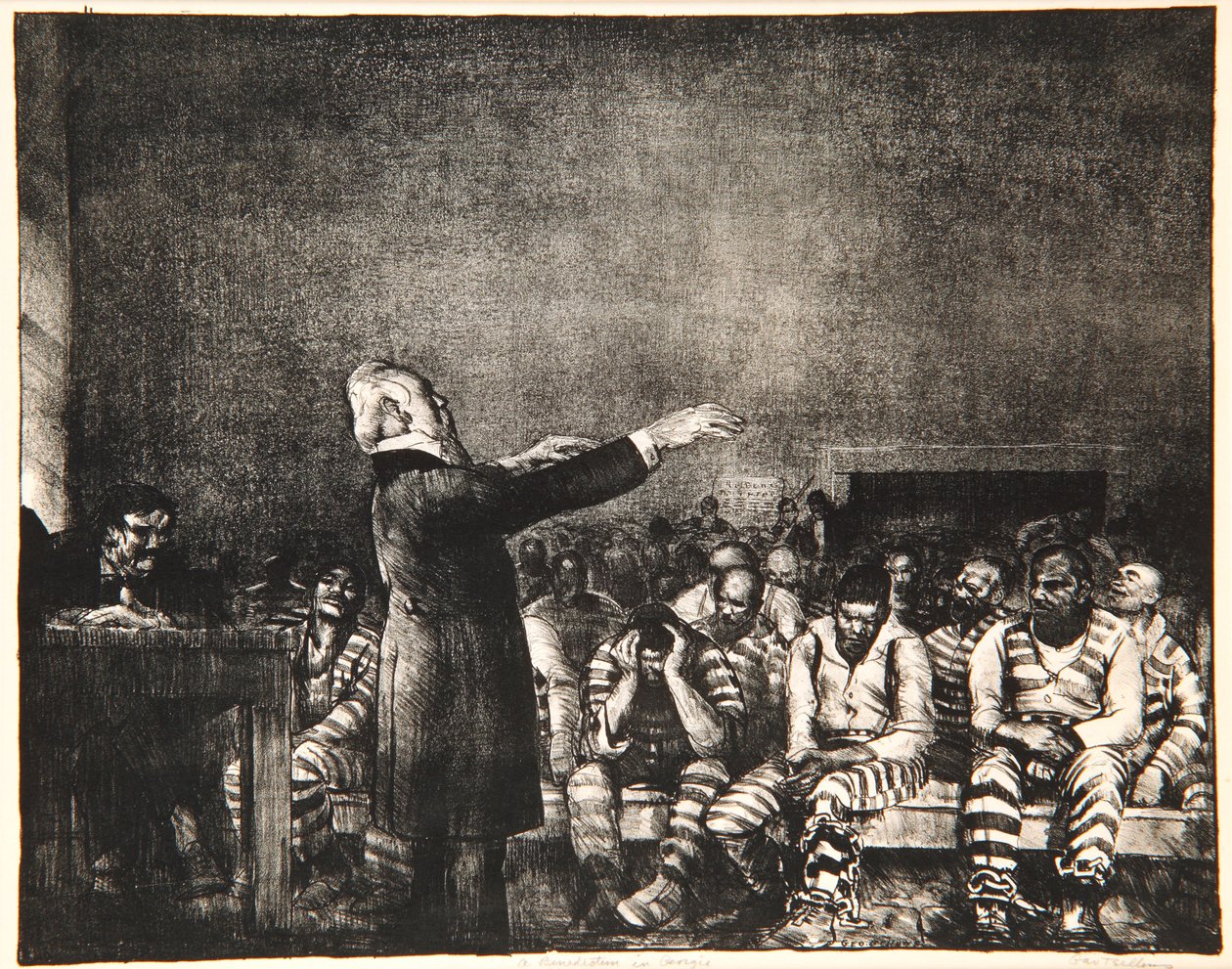 Benedizione in Georgia, 1916 da George Wesley Bellows