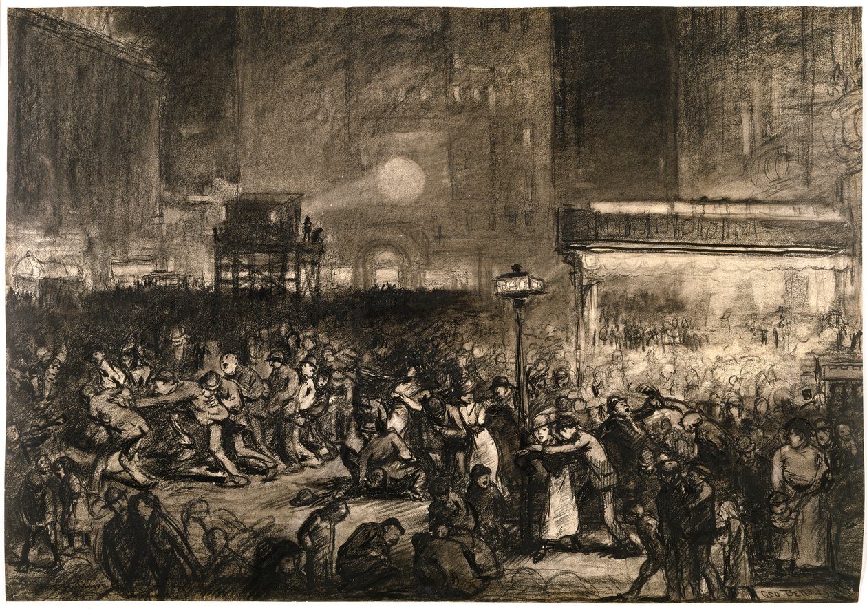 Notte elettorale a Times Square da George Wesley Bellows