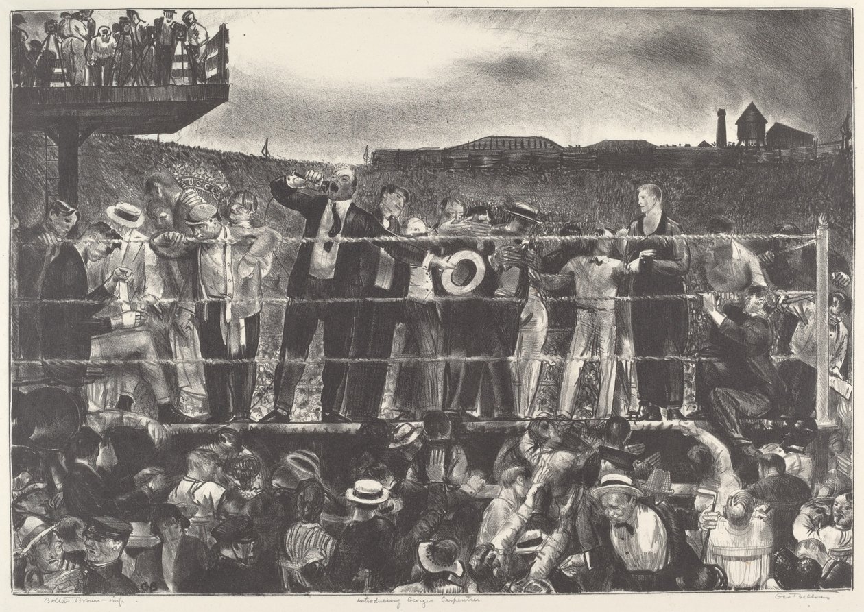 Presentazione di Georges Carpentier, 1921 da George Wesley Bellows