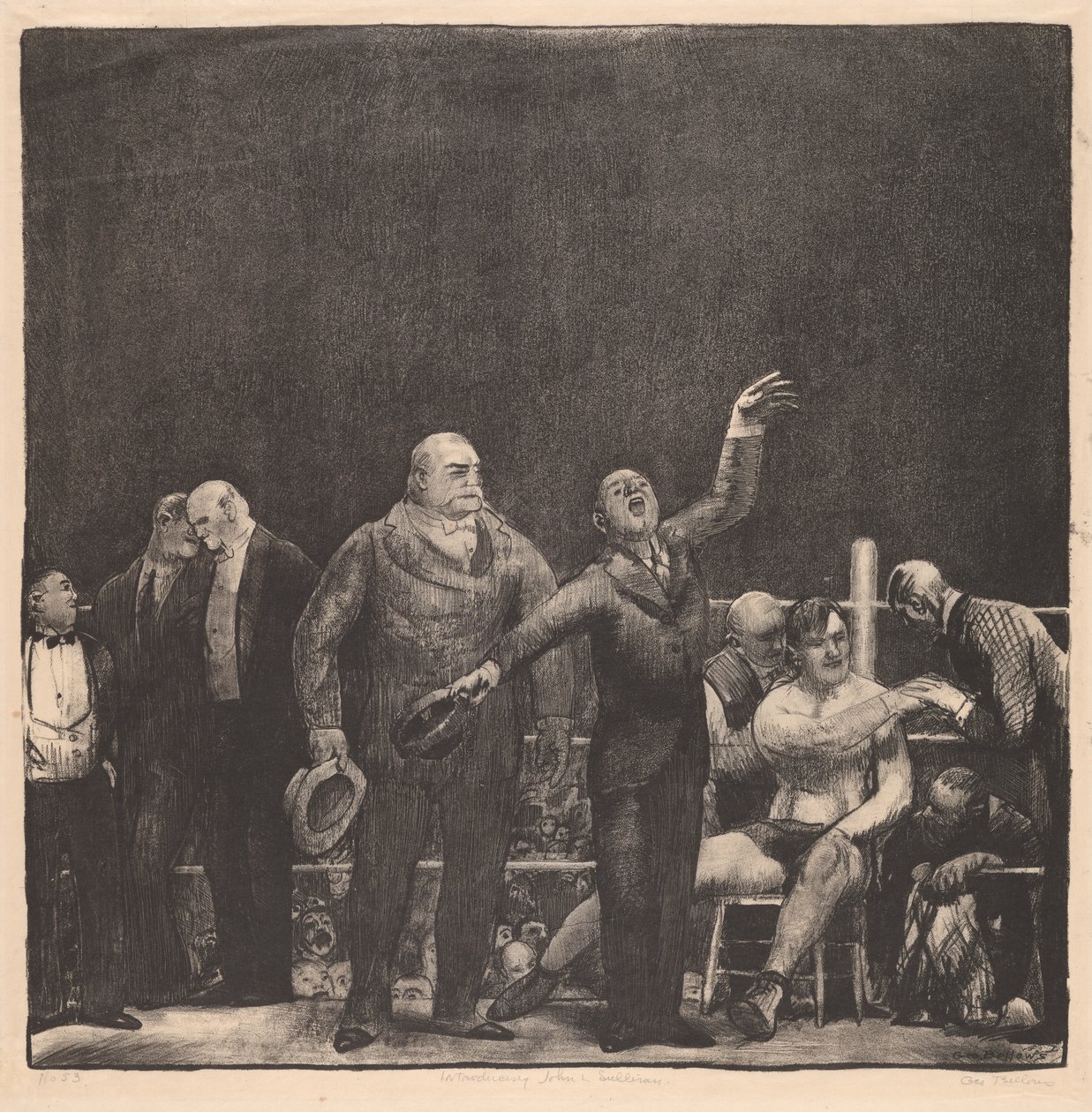 Presentazione di John L. Sullivan da George Wesley Bellows