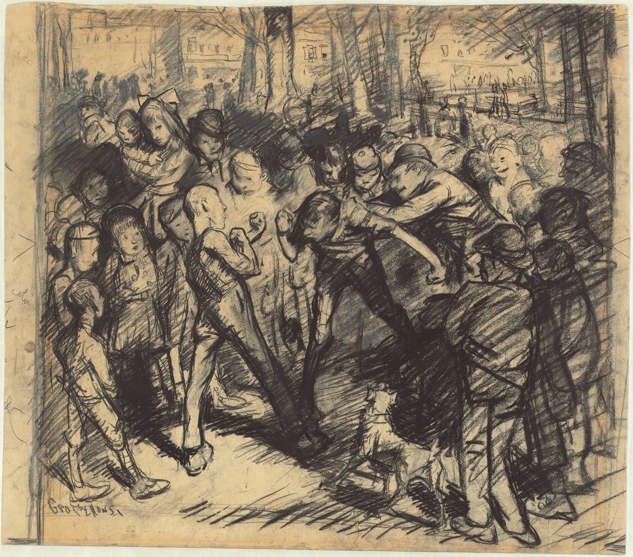Rissa di strada [recto], 1907 da George Wesley Bellows