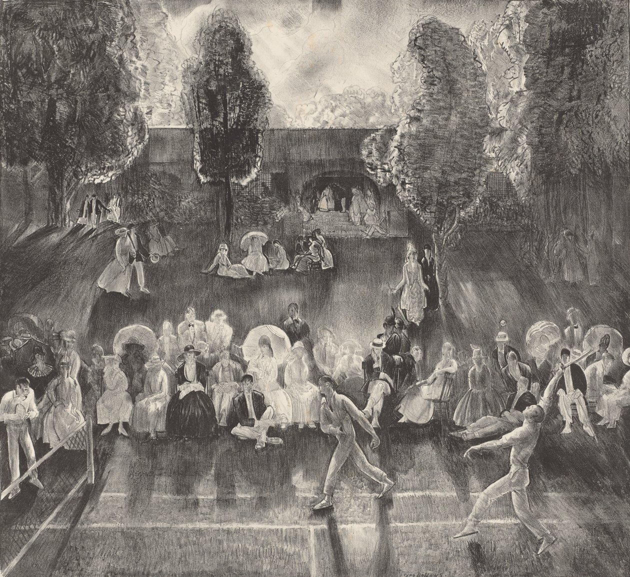 Tennis, 1920 da George Wesley Bellows
