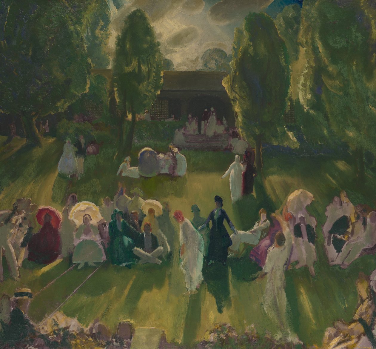 Tennis a Newport, 1919 da George Wesley Bellows