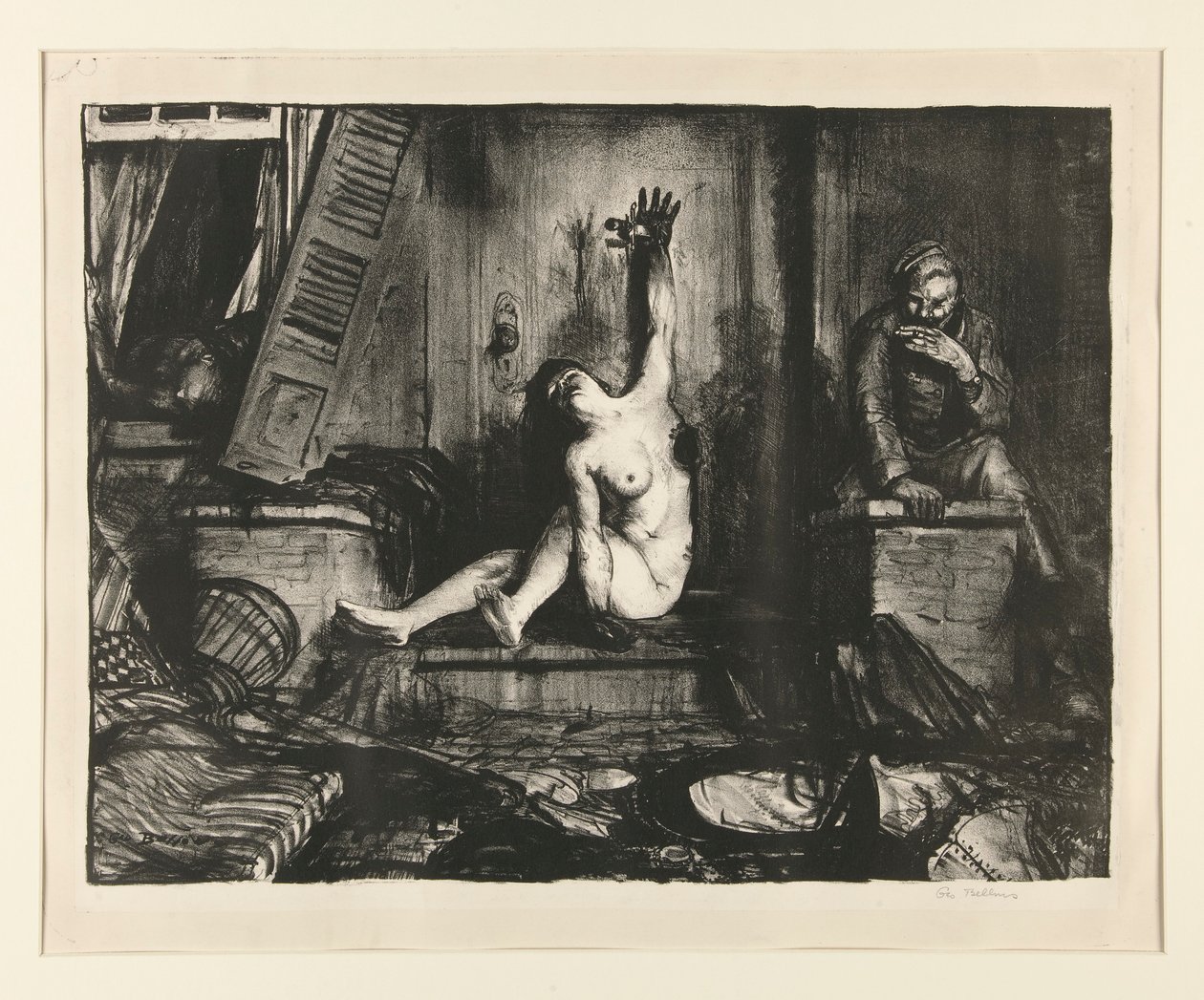 La sigaretta dalla serie di guerra da George Wesley Bellows