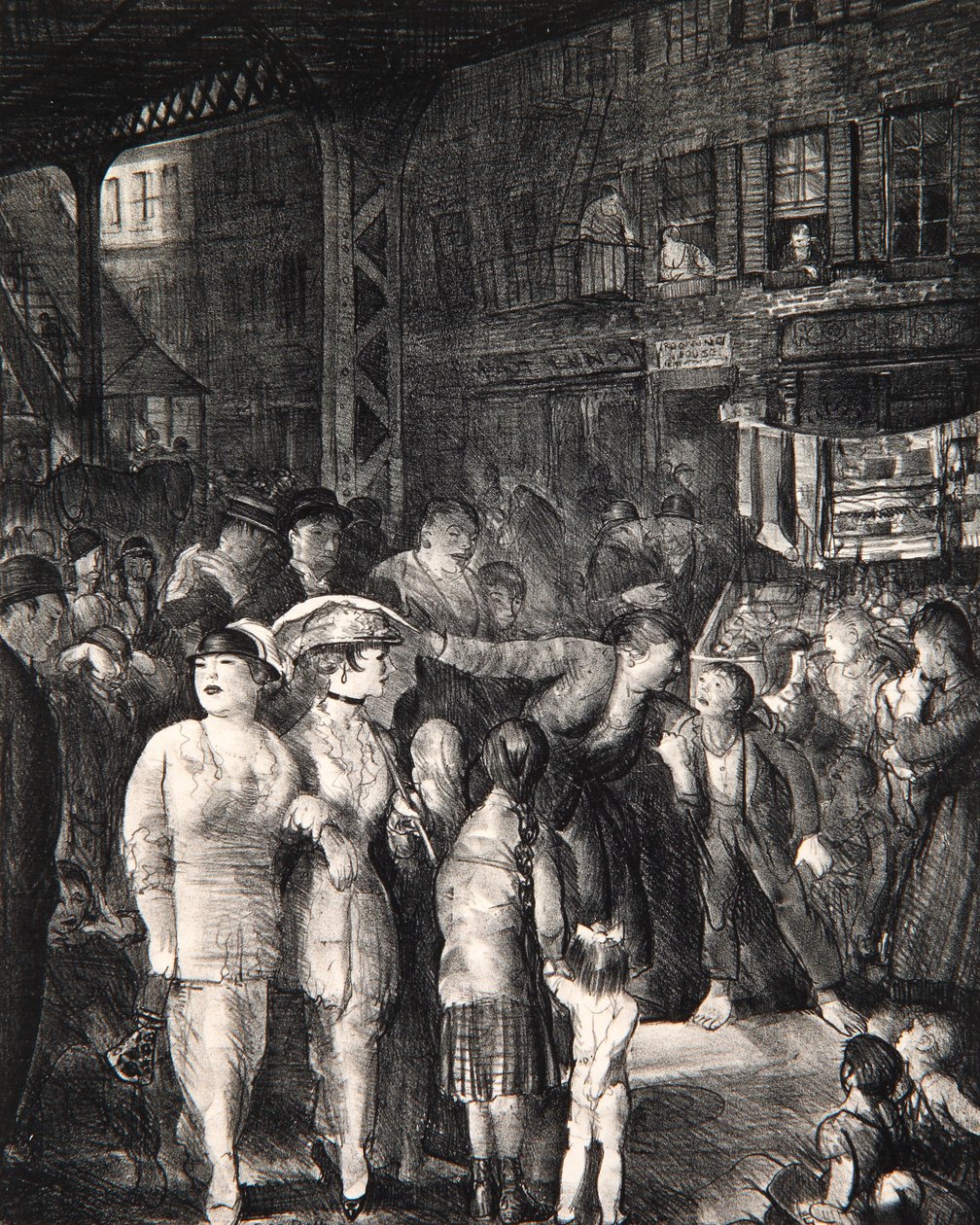La strada, 1917 da George Wesley Bellows