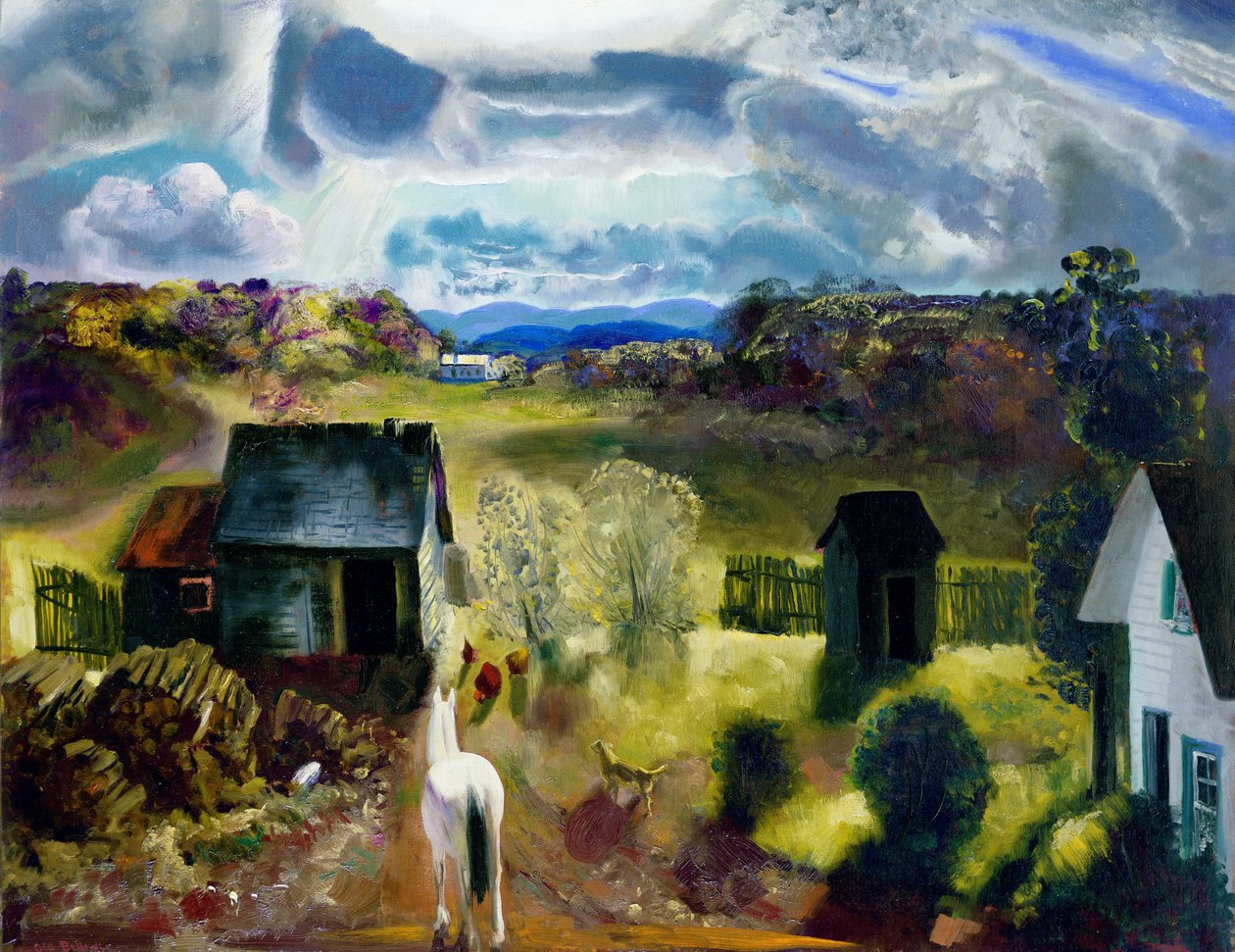 Il cavallo bianco da George Wesley Bellows