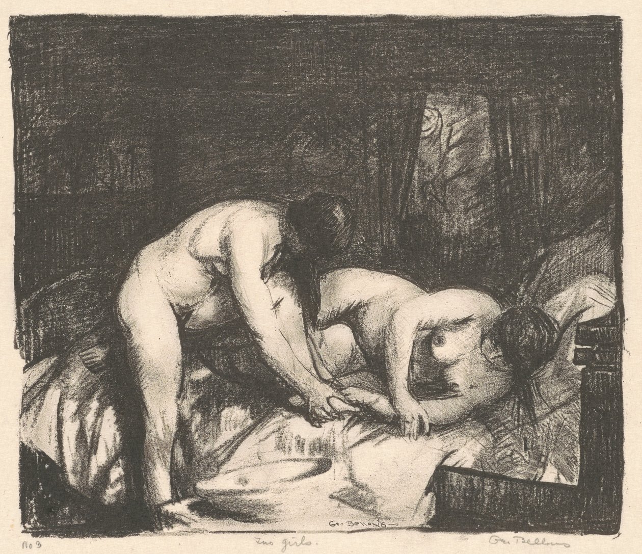Due ragazze, 1917 da George Wesley Bellows