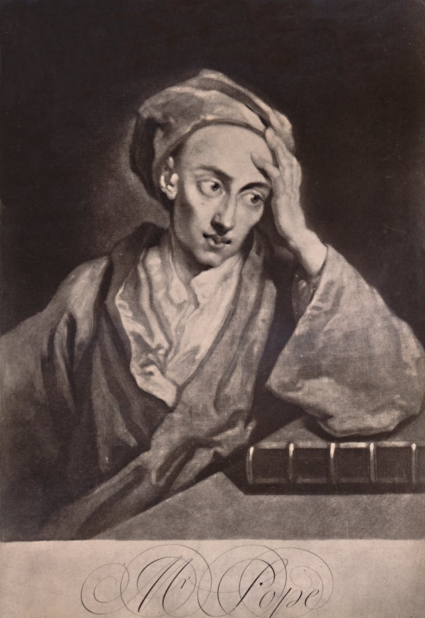 Alexander Pope, poeta e satirico inglese, c. 1732 da George White