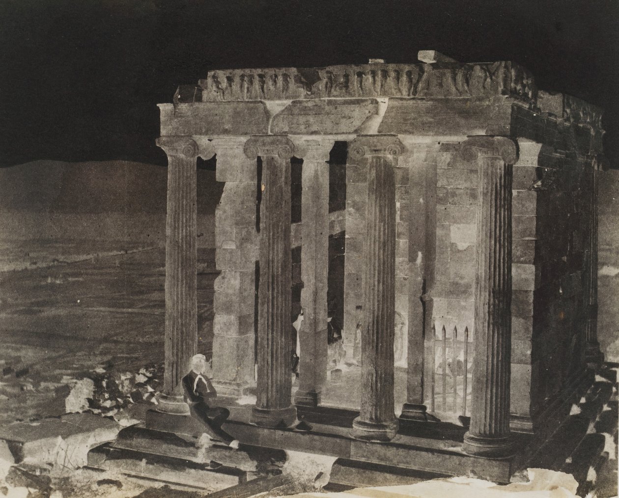 Tempio della Vittoria senza ali, recentemente restaurato, 1848 da George Wilson Bridges