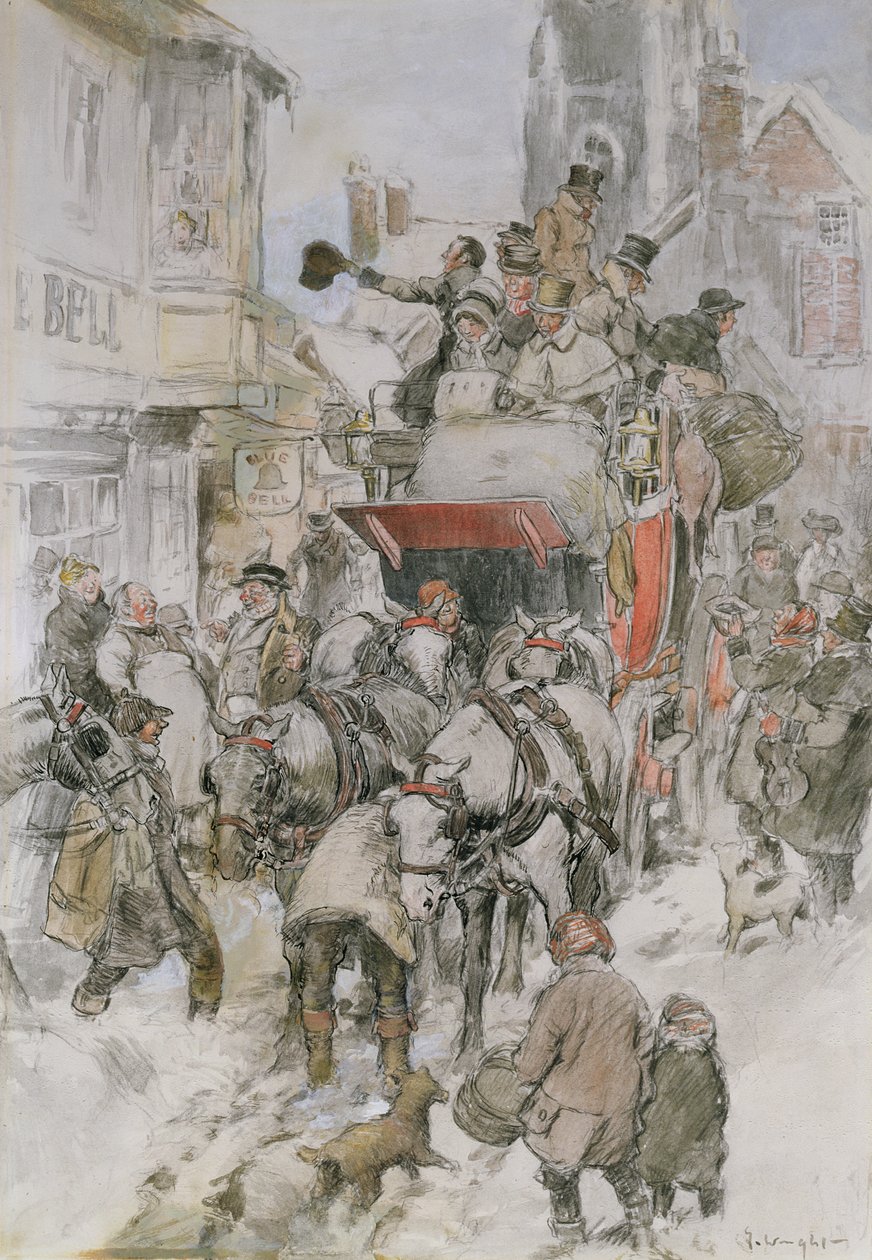 La diligenza di Natale da George Wright