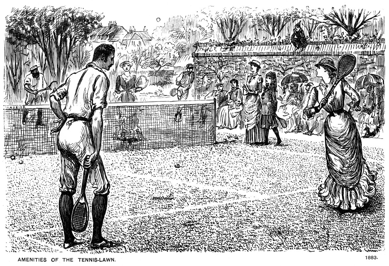Le Amenità del Campo da Tennis, 1883 1891 da George du Maurier