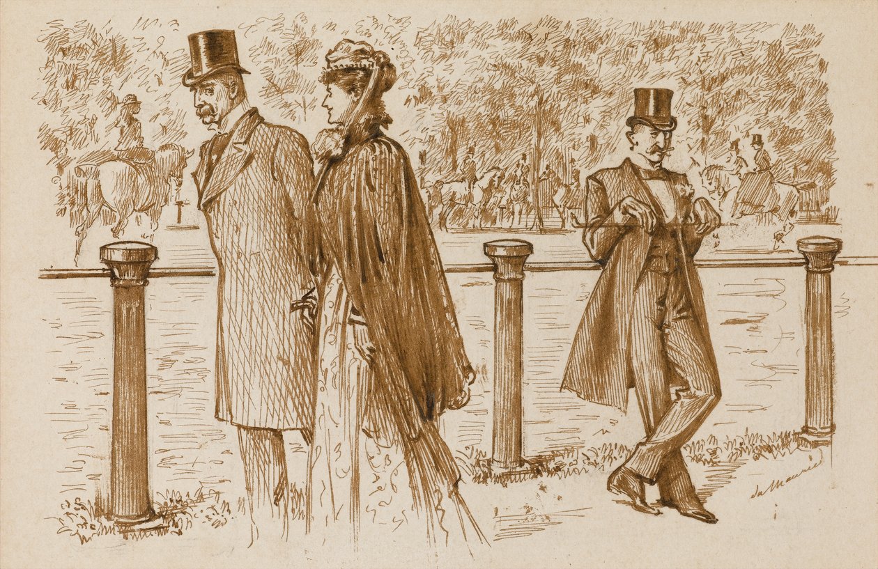 En Passant: Quello è Bounderson, vero? Avrebbe dovuto essere annegato da cucciolo!, Punch Magazine, 23 luglio 1892 da George du Maurier