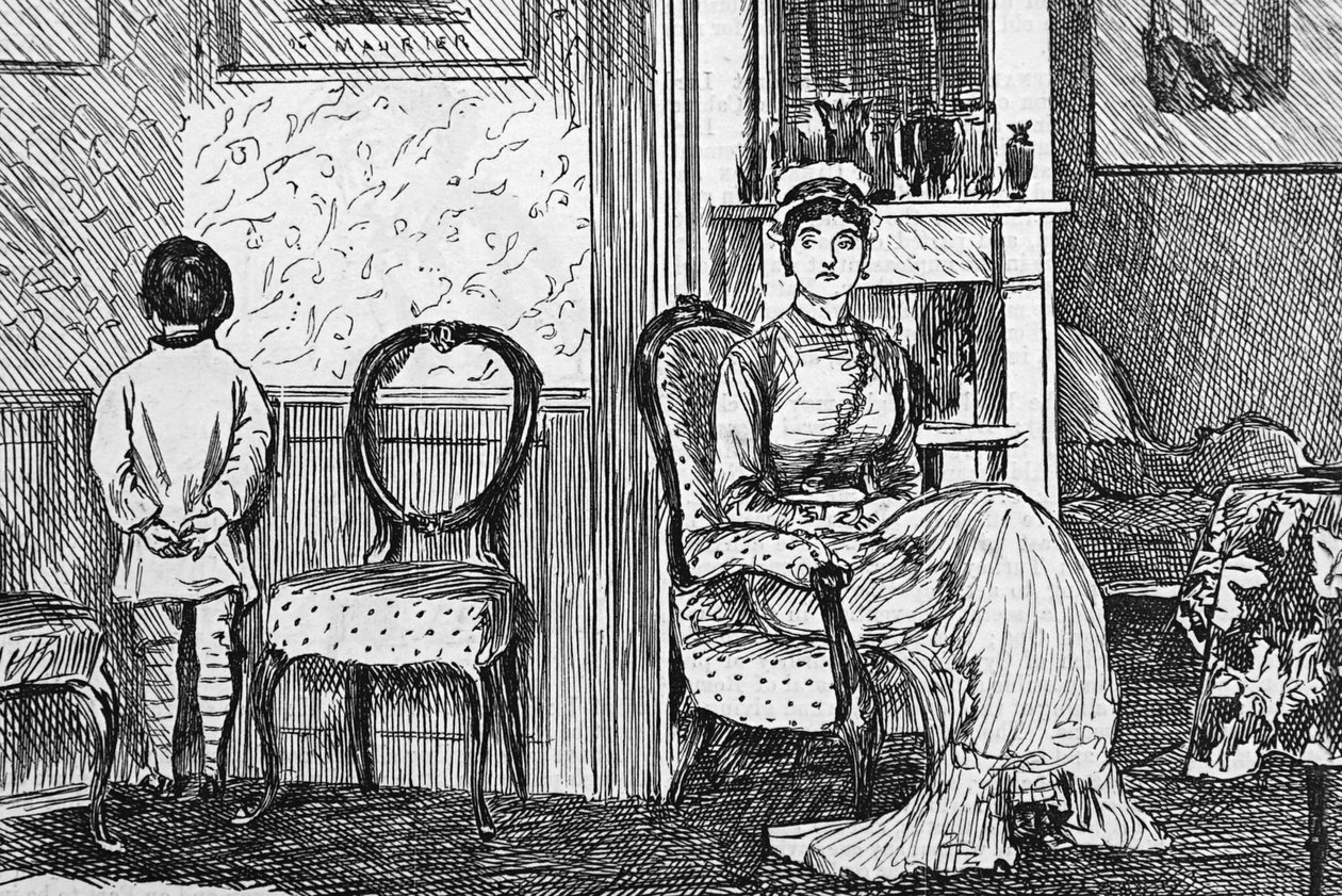 La difficoltà di mantenere il controllo da George du Maurier