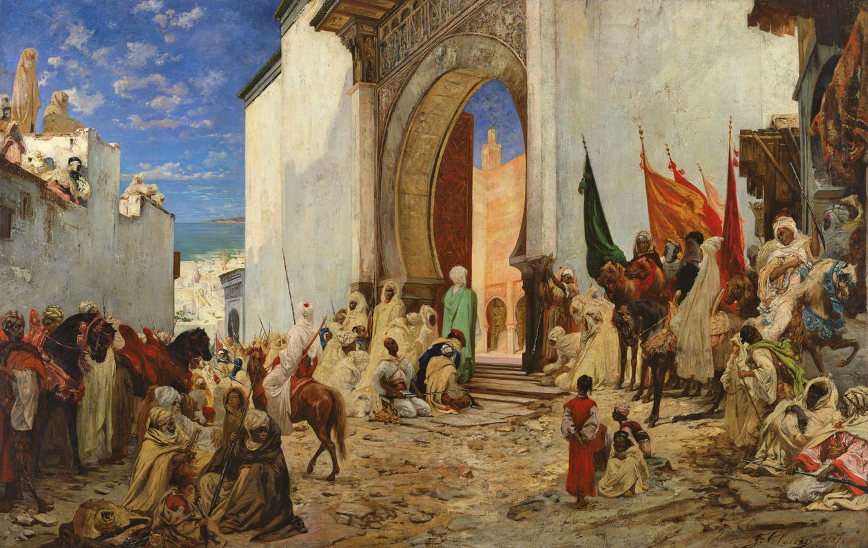 Ingresso dello Sharif di Ouezzane nella moschea, 1876 da Georges Clairin