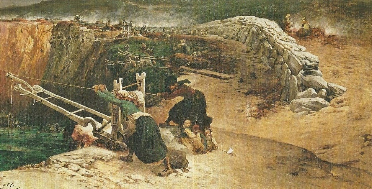 Bruciatura di alghe alla Pointe du Raz da Georges Clairin