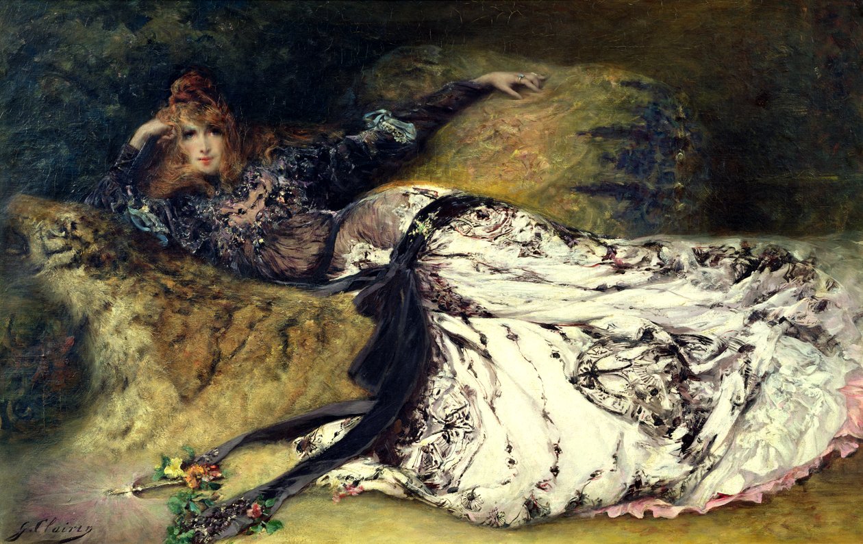 Sarah Bernhardt (1844-1923) 1871 da Georges Clairin
