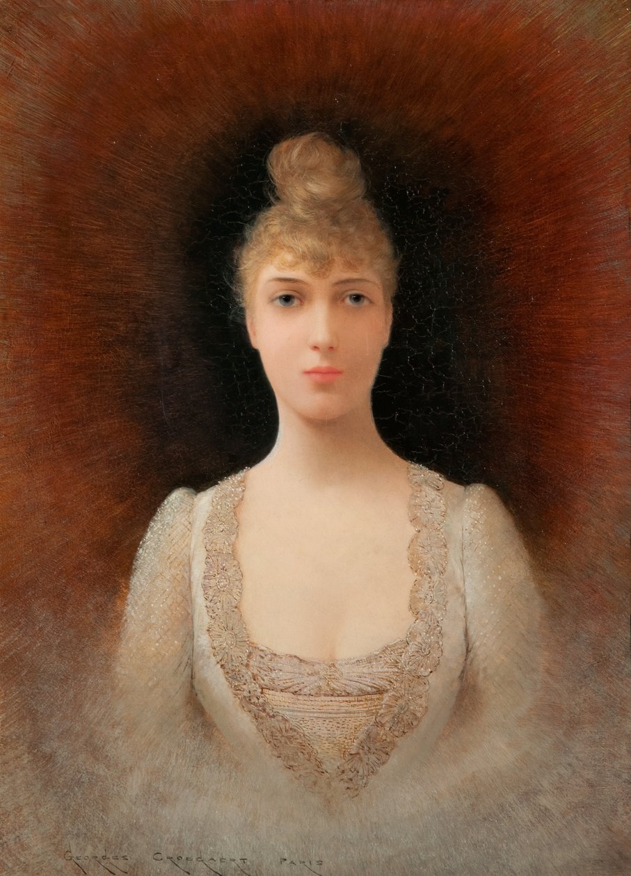Ritratto di una donna dai capelli biondi da Georges Croegaert