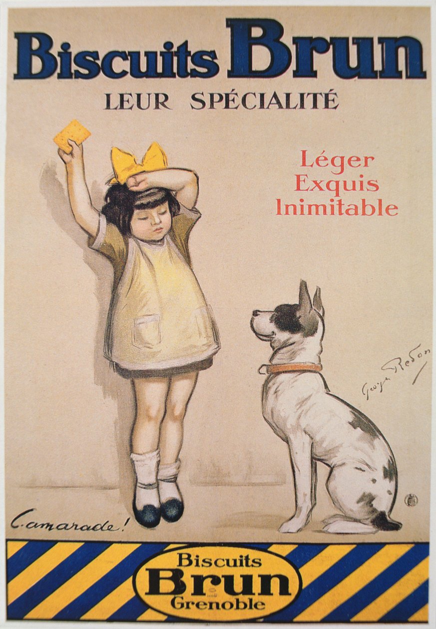 Poster pubblicitario dei biscotti 