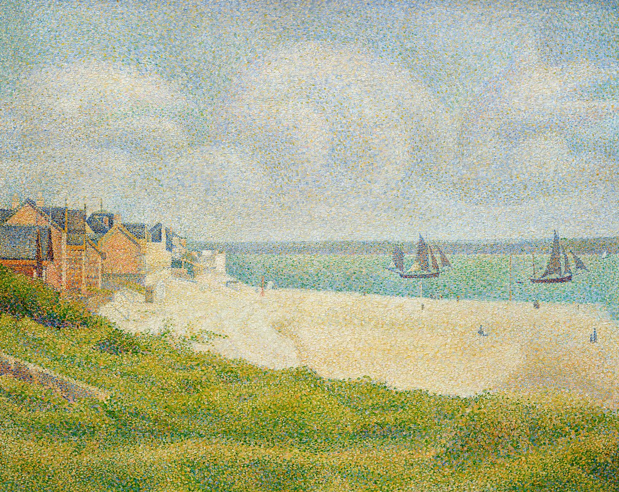 Le Crotoy guardando a monte, 1889 da Georges Seurat