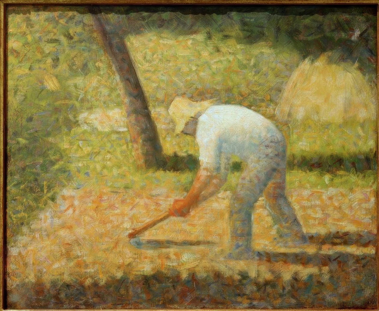 Contadino con la zappa da Georges Seurat