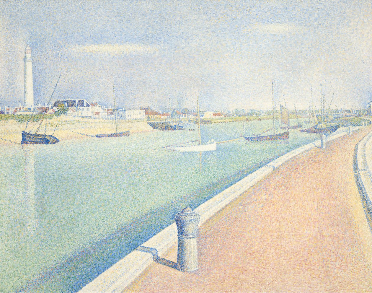 Il canale di Gravelines, Petit Fort Philippe da Georges Seurat