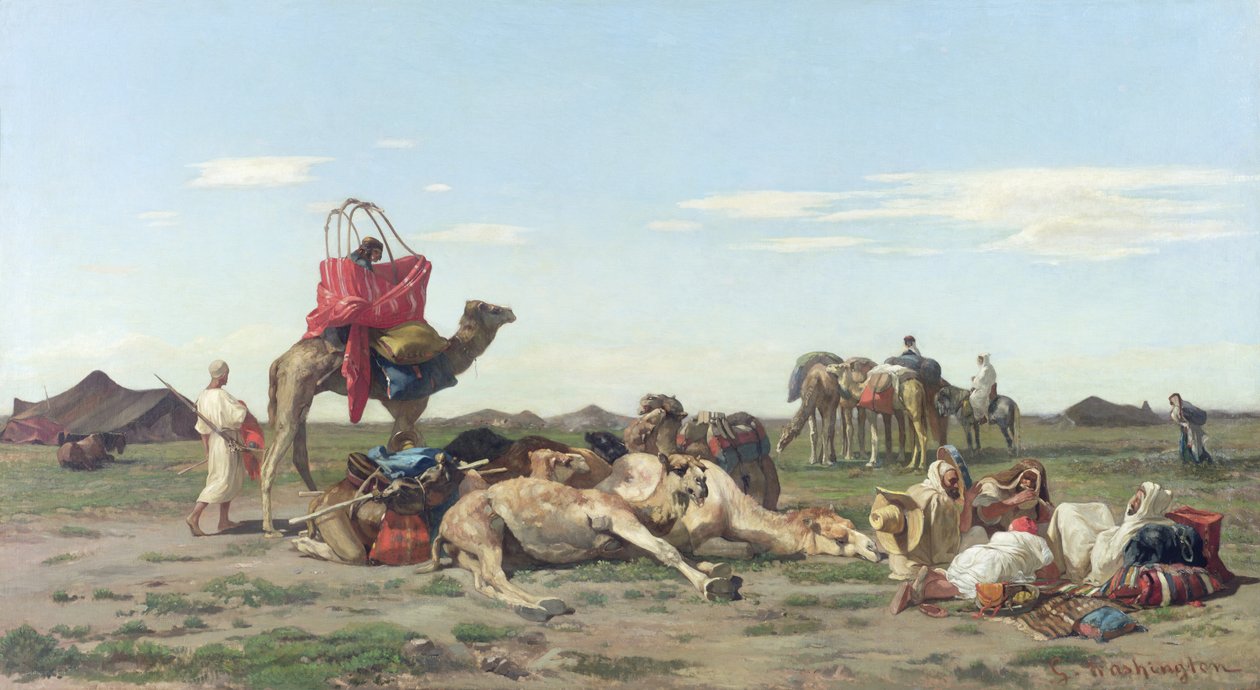 Nomadi nel deserto, 1861 da Georges Washington