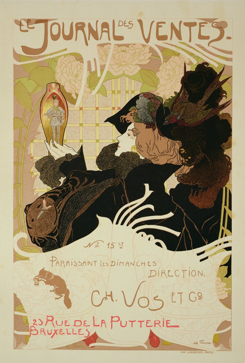 Riproduzione di un poster pubblicitario 