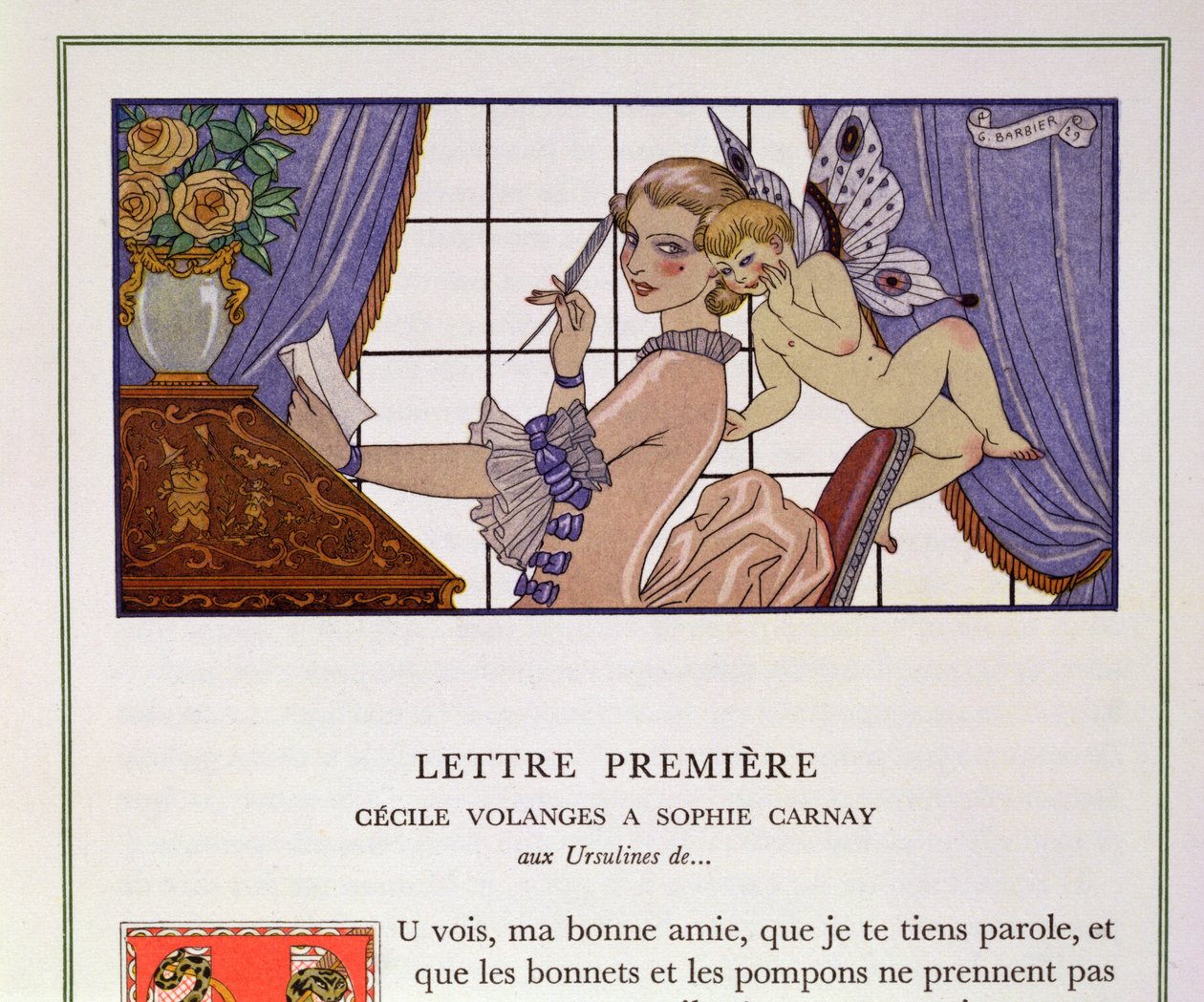 La prima lettera, illustrazione da 