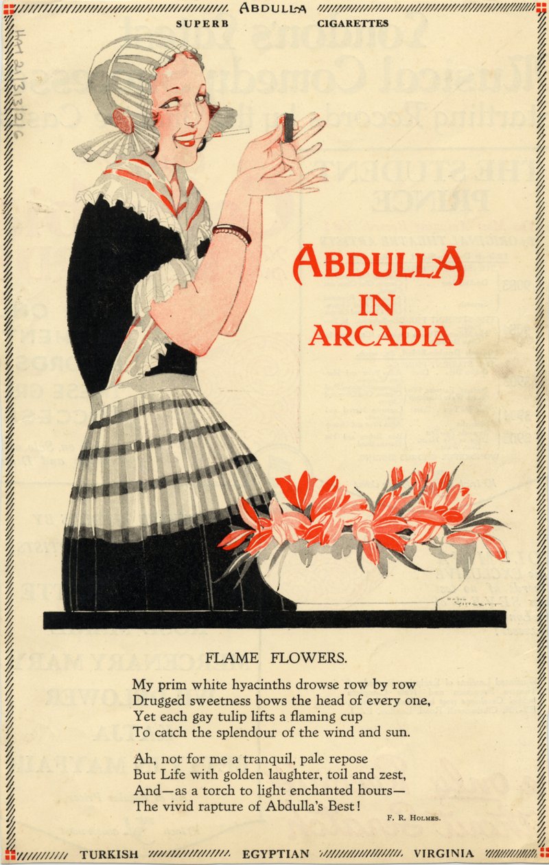 Sigarette Abdulla, anni 1920 da Georges Barbier