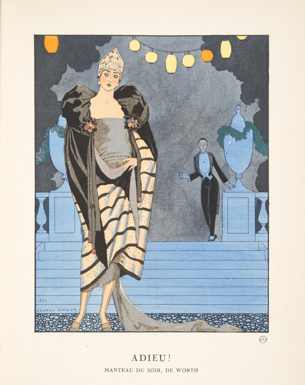 Adieu, da una Collezione di Tavole di Moda da Georges Barbier