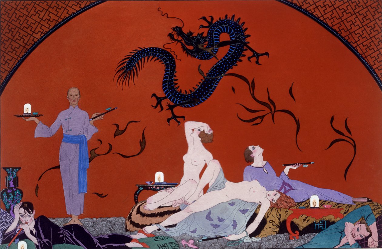 Alla casa di Pasotz, c.1921 da Georges Barbier