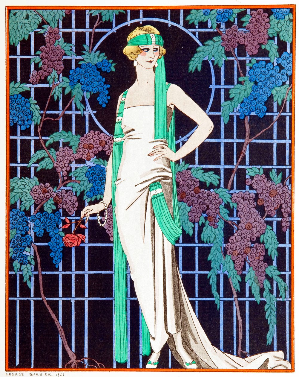 Rose nella notte da Georges Barbier